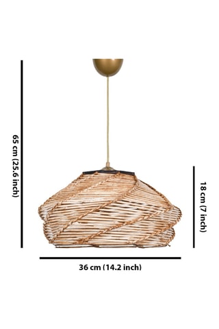 Lampadario - Effetto legno - 45-60 W