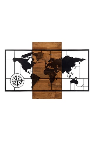 Decorazione da parete in legno - 85 x 58 cm