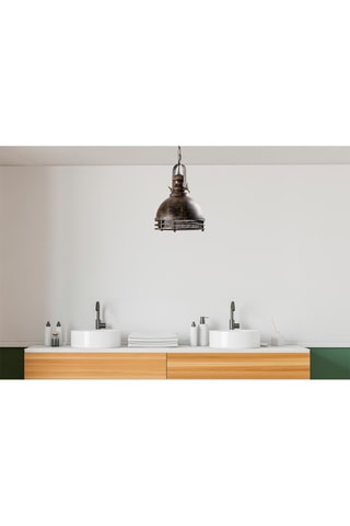 Lampadario Saglam - Marrone scuro - 40 W 