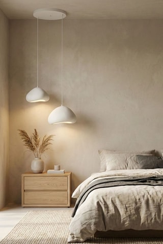 Lampadario - Bianco - 2 x 40 W