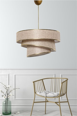 Lampadario Couper - Beige - 45 W