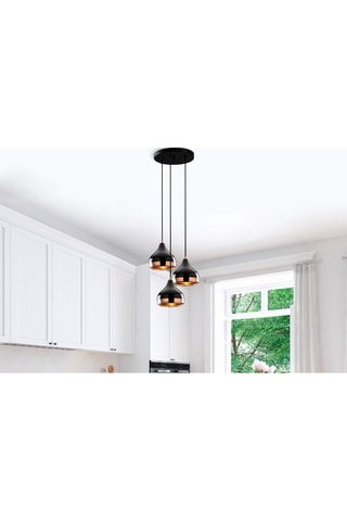 Lampadario Yildo - Nero - 3 x 40 W