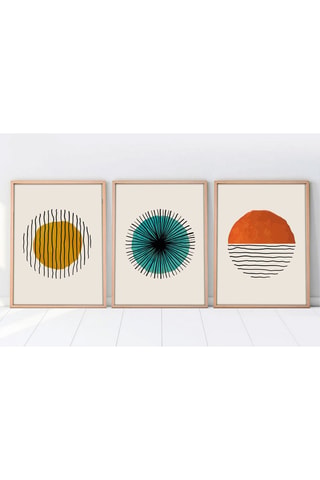 3 quadri in legno massiccio - 35 x 50 cm