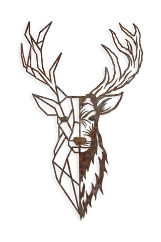 Testa di cervo Rusty Deer 3 - Marrone - 70 cm