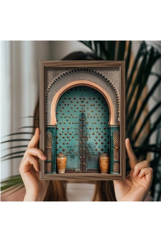 Dipinto decorativo con cornice in MDF Xavierr - 35 x 47 cm