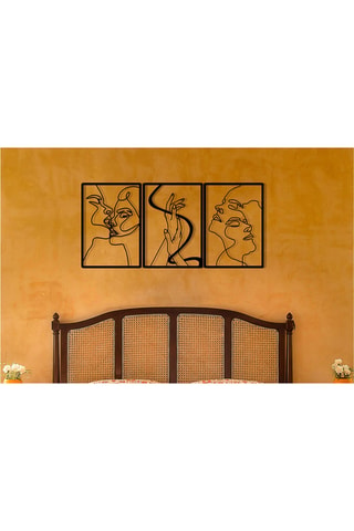 Decorazione da parete The Unity Of Love - 109 x 50 cm - Nero