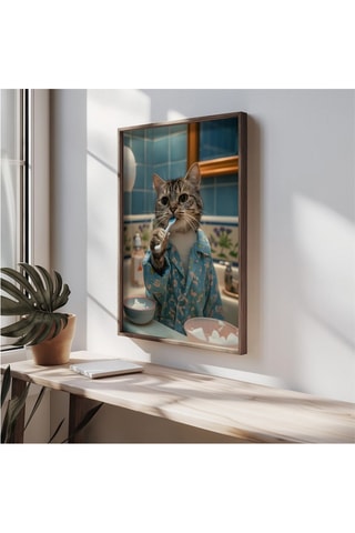 Dipinto decorativo con cornice in MDF Cyprien - 50 x 70 cm
