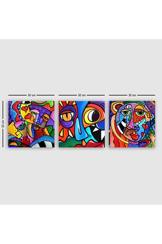 3 quadri -  30 x 30 cm