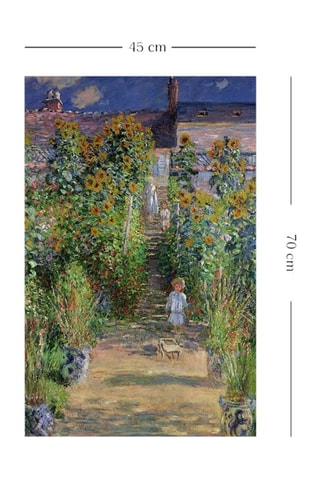Quadro "Il Giardino di Monet a Vetheuil" - Claude Monet - 45 x 70 cm