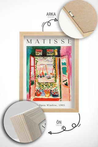 3 quadri in legno Henri Matisse - 33 x 48 cm