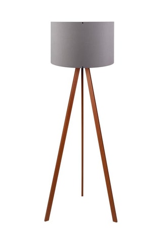 Lampadaire trépied Ayd - Gris et marron - 100 W