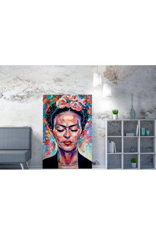 Quadro in legno "Frida Kahlo" Natasha Mylius - 50 x 70 cm