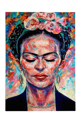 Quadro in legno "Frida Kahlo" Natasha Mylius - 50 x 70 cm