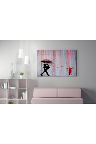 Tableau "Pluie arc-en-ciel" - Banksy - 70 x 100 cm - Reproduction