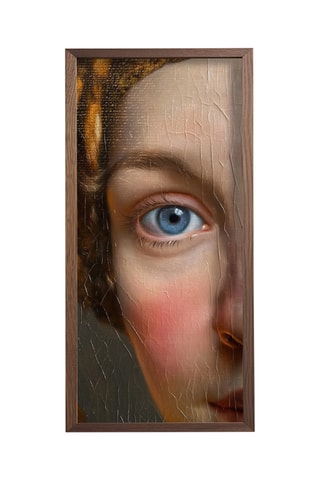 Peinture décorative encadrée en MDF Léandre - 60 x 120 cm