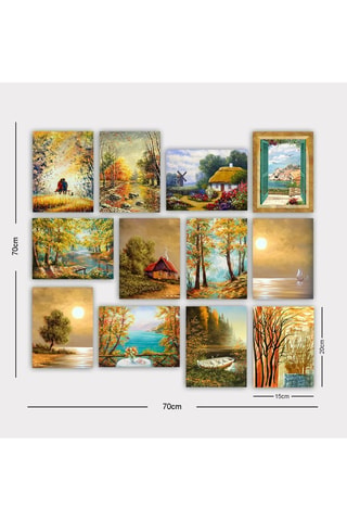 12 quadri - 20 x 15 cm