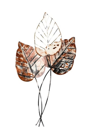 Decorazione da parete Fall 1 - Nero e marrone - 45 x 85 cm
