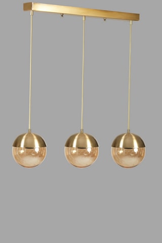 Lampadario Küre 3 - Dorato - 3 x 60 W
