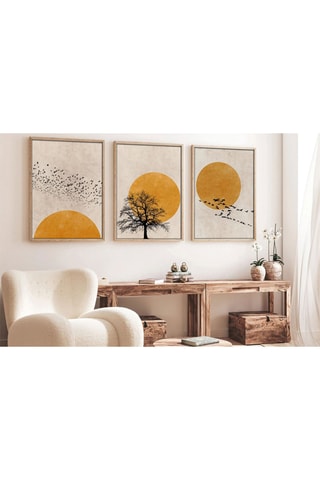 3 quadri in legno massiccio Huhu - 30 x 40 cm