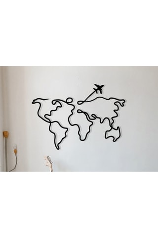 Decorazione da parete - 60 x 42 x 0,12 cm - Nero