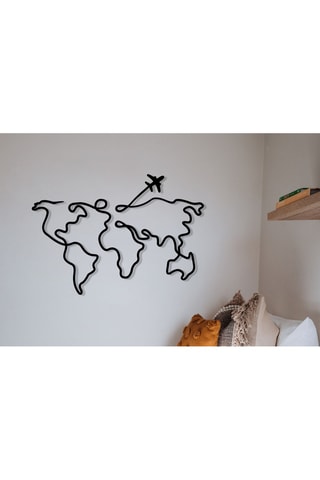 Decorazione da parete - 60 x 42 x 0,12 cm - Nero