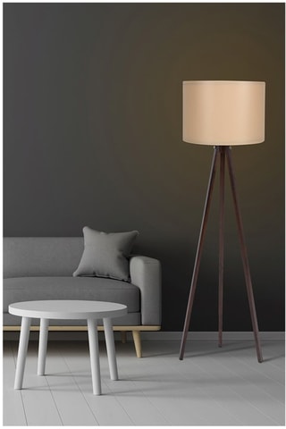 Lampadaire - Crème - 45-60 W - 120 cm