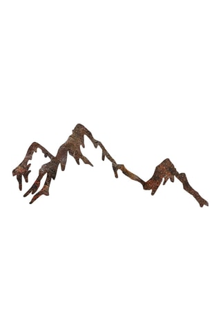 Decorazione da parete Rusty Mountain - Ottone antico - 45 x 70 cm 
