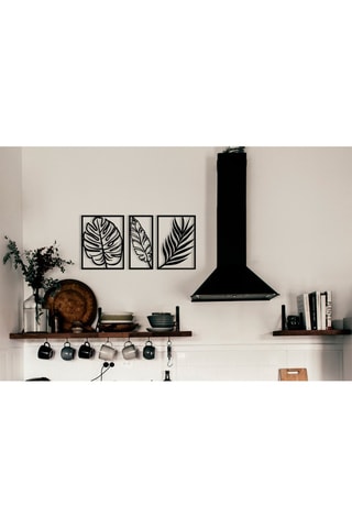 Decorazione da parete - 80 x 38 cm - Nero
