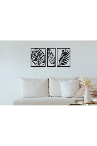 Decorazione da parete - 80 x 38 cm - Nero