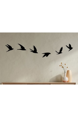 6 decorazioni da parete - Nero