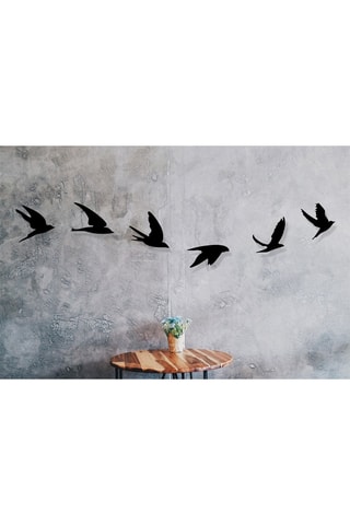 6 decorazioni da parete - Nero