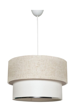 Lampadario TM121 - Bianco e beige - 60 W