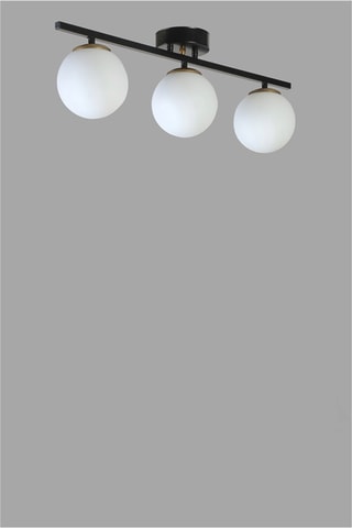 Plafoniera - Nero e bianco - 3 x 60 W