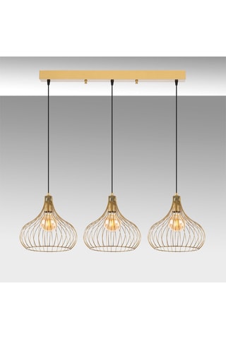 Lampadario Teldamla - Dorato brillante - 3 x 40 W