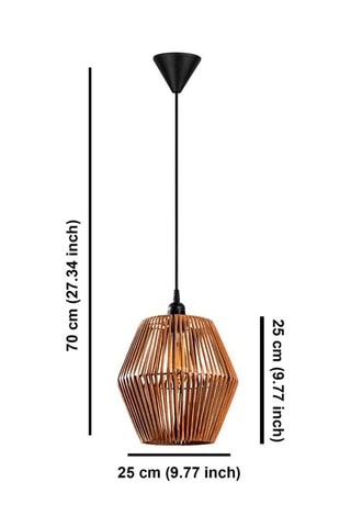 Lampadario Gonio - Marrone - 40 W