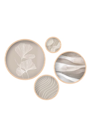 4 quadri in legno - 45 x 45 cm/36 x 36 cm/27 x 27 cm/18 x 18 cm