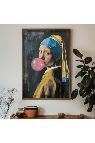 Quadro "Ragazza con l'orecchino di perla" Vermeer - 50 x 70 cm