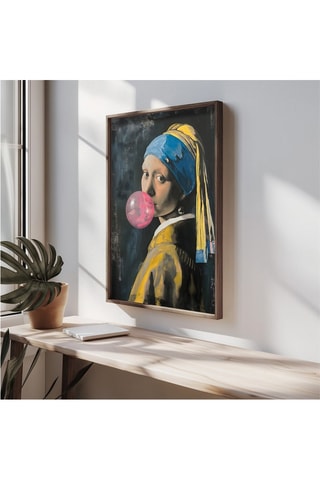Quadro "Ragazza con l'orecchino di perla" Vermeer - 50 x 70 cm