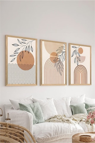 3 quadri in legno massiccio - 33 x 48 cm