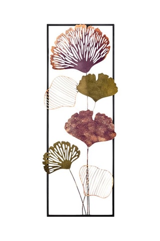 Decorazione da parete Fig - 32 x 90 cm - Viola e verde