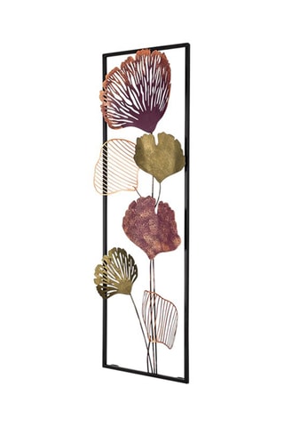 Decorazione da parete Fig - 32 x 90 cm - Viola e verde