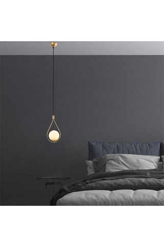 Lampadario Mudoni - Dorato e nero - 40 W