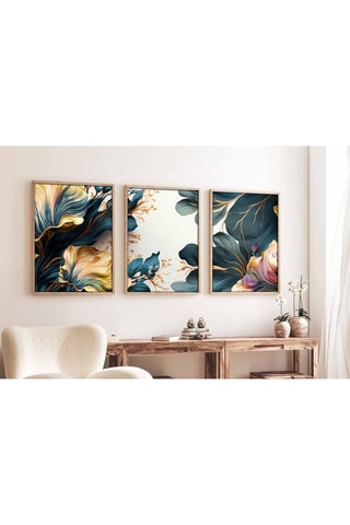 Trittico in legno Huhu - 50 x 70 cm