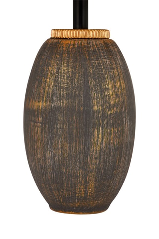 Lampada da tavolo TM169 - Marrone e dorato - 60 W