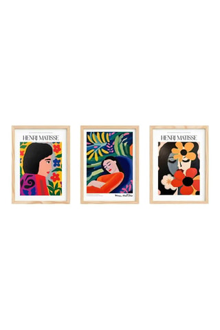 3 quadri in legno Henri Matisse - 50 x 70 cm