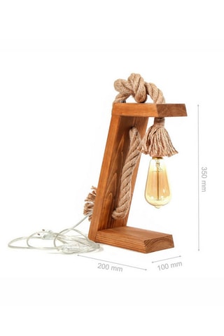 Lampada da tavolo in legno di abete rosso KN13 - Neutro - 40 W
