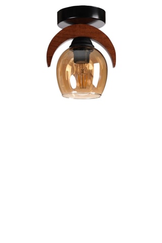 Plafoniera in legno - Marrone - 40 W