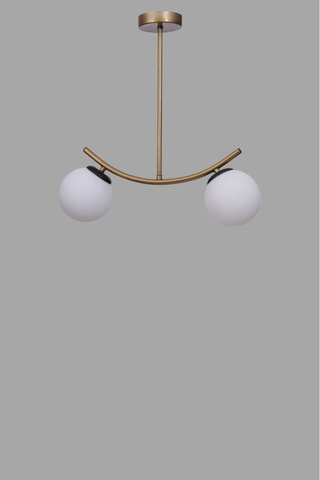 Lampadario - Bianco e dorato - 2 x 40 W