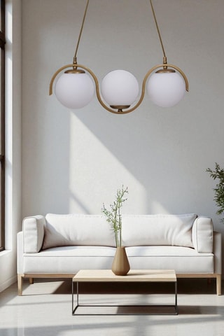 Lampadario - Dorato - 3 x 40 W