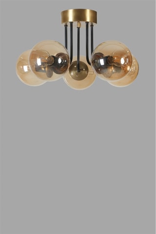 Plafoniera - Dorato - 5 x 40 W